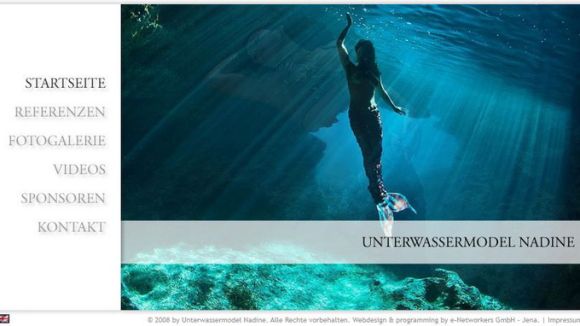 Unterwassermodell Nadine Werner